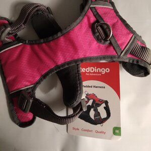 Red Dingo Padded Dog Harness Hot Pink size Medium